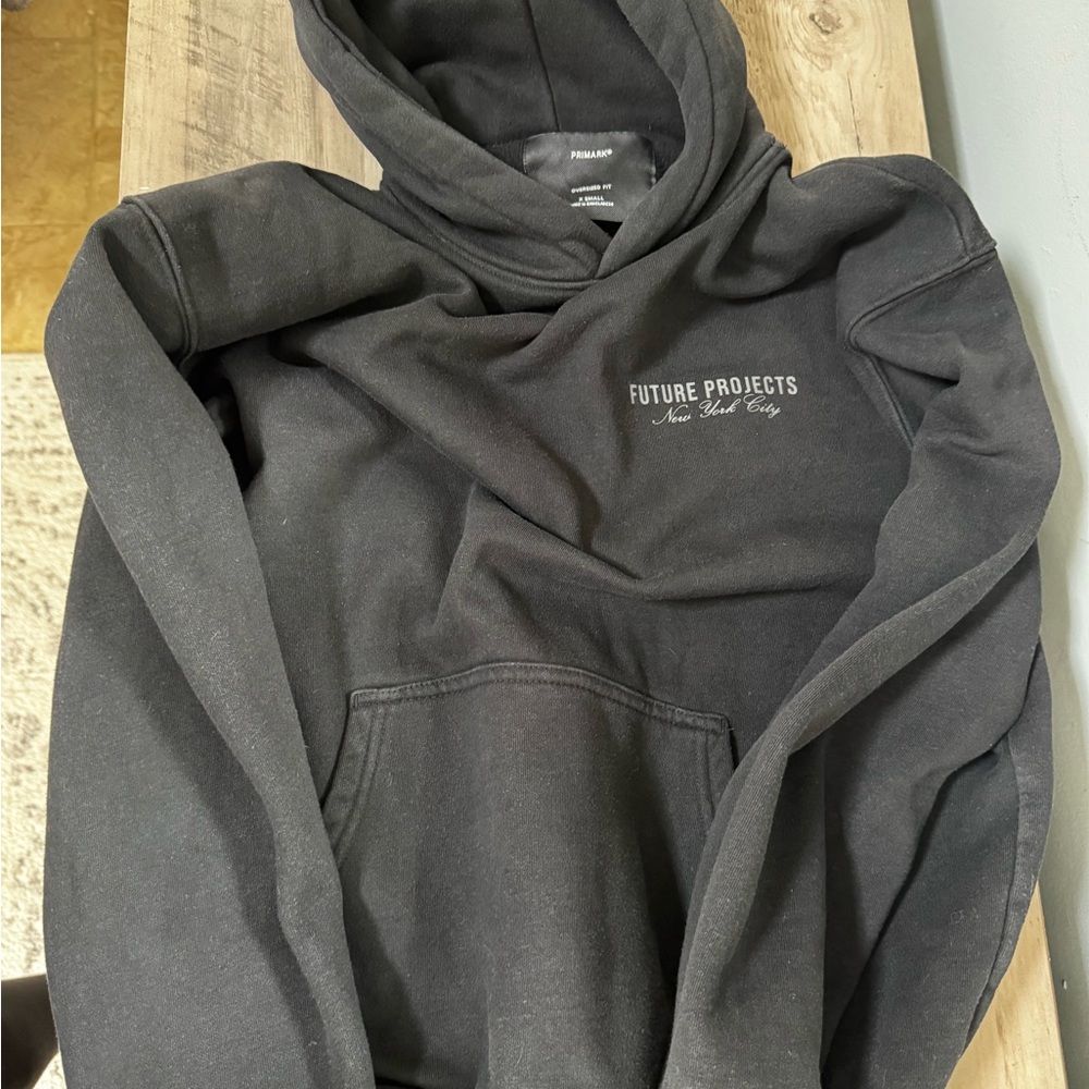 Primark Black Oversized “ Future Projects”Hoodie - image 2